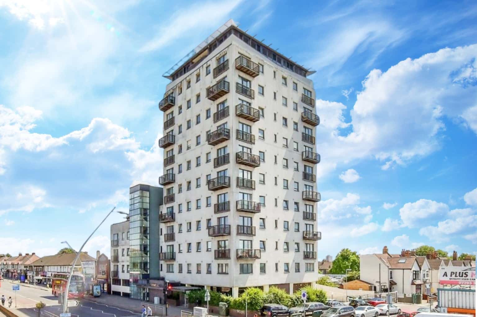A modern 1 double bedroom apartment with communal gym, roof terrace and secure gated parking. property first image